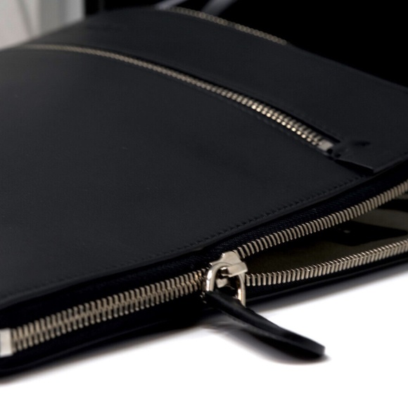 AUDEMARS PIGUET Black zip up leather folio bag - Picture 3 of 6